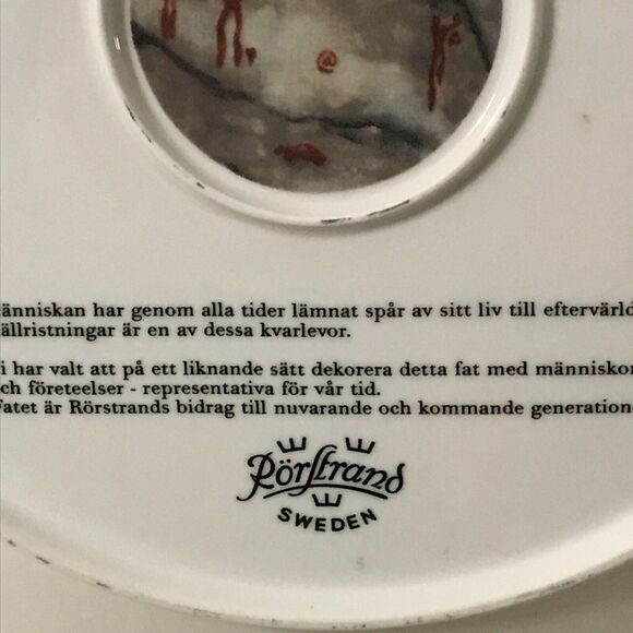 Rorstrand Sweden Fran artusende Millenials 2000 Plate Golf Millennieskiftet - Picture 11 of 12